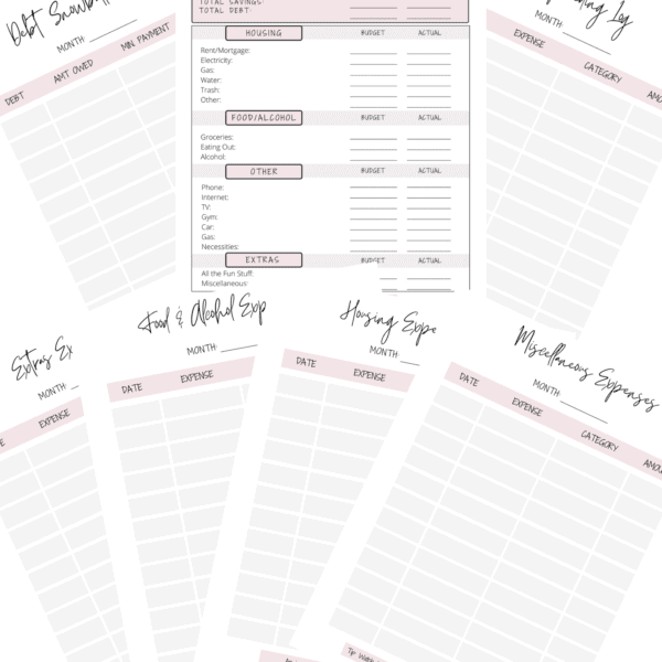 Free Expense Tracker Budget Binder Printable